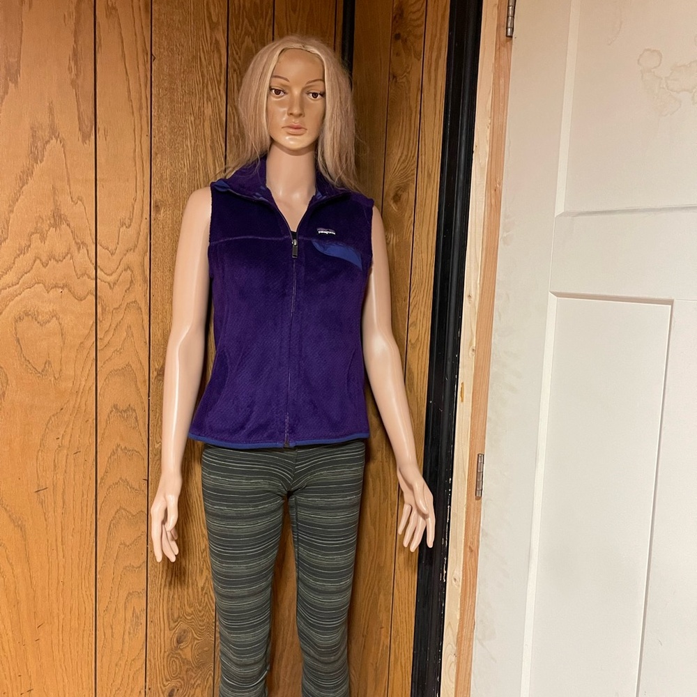 Patagonia Re Tool Fleece Vest Purple-zip Up